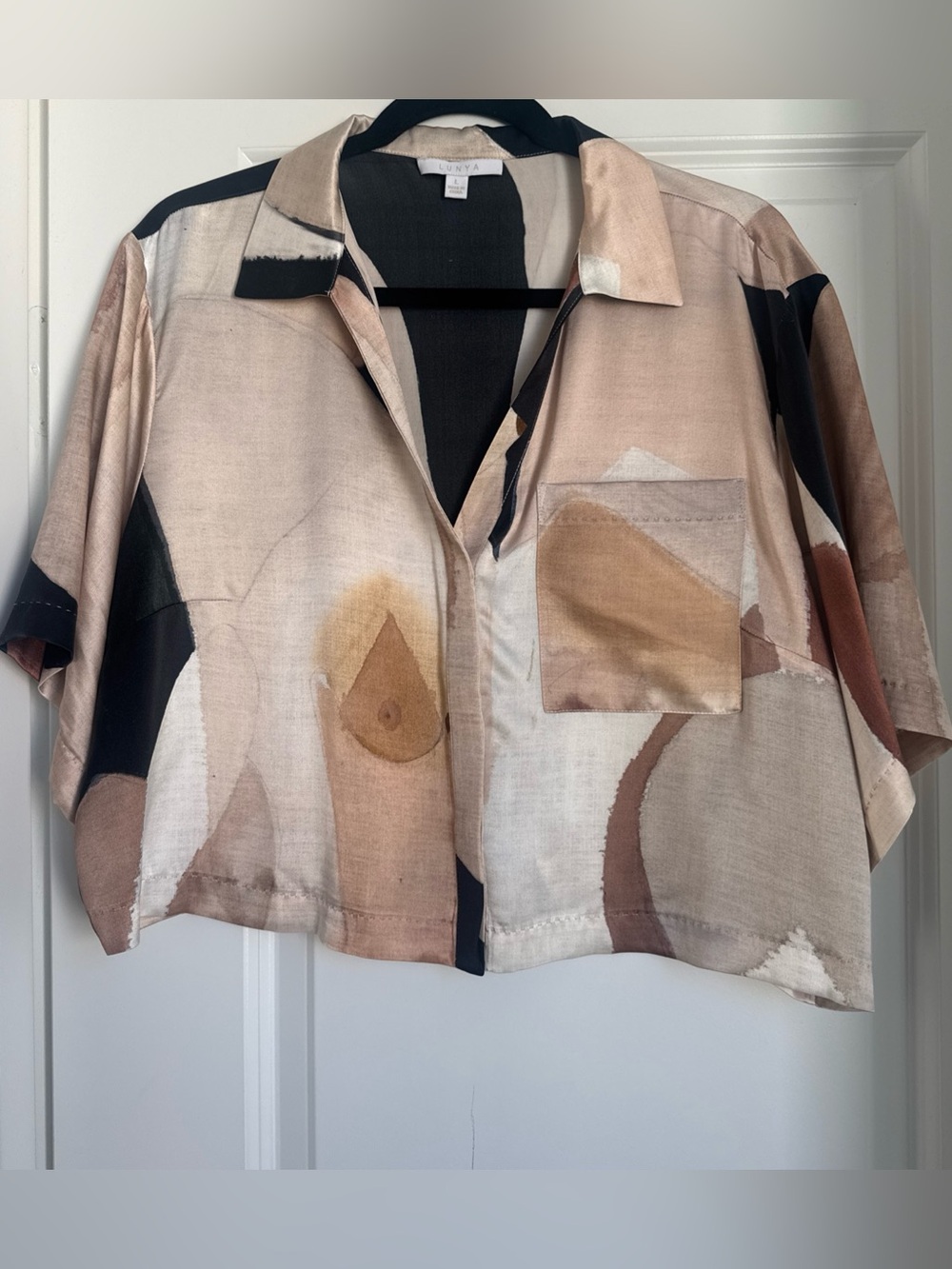 Lunya x Kristen Giorgi Washable Silk Top Size Large